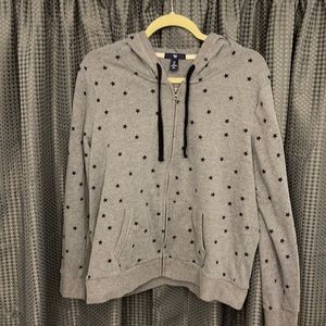 Gray star hoodie